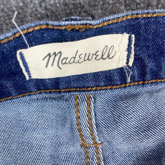 Madewell Jeans Womens 32 Perfect Vintage Crop High Waist Button Fly Medium Wash - Picture 3 of 10